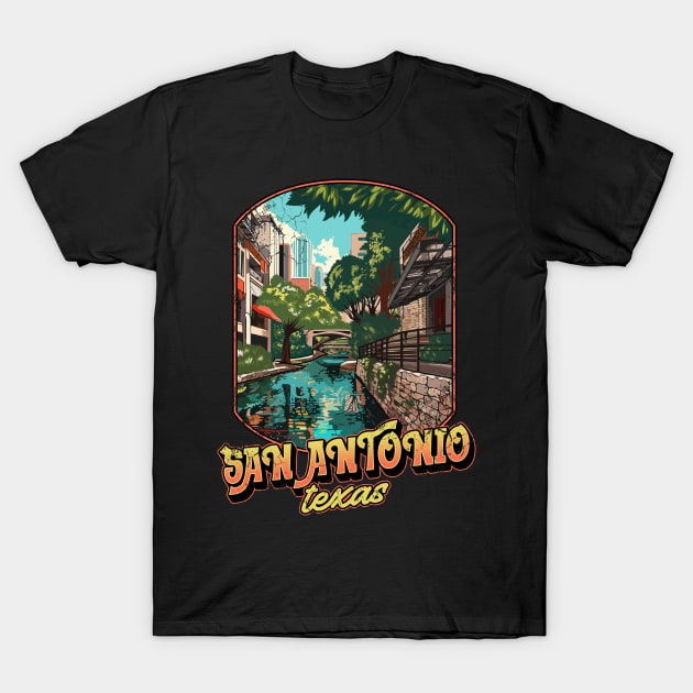 San Antonio Texas T-Shirt by E